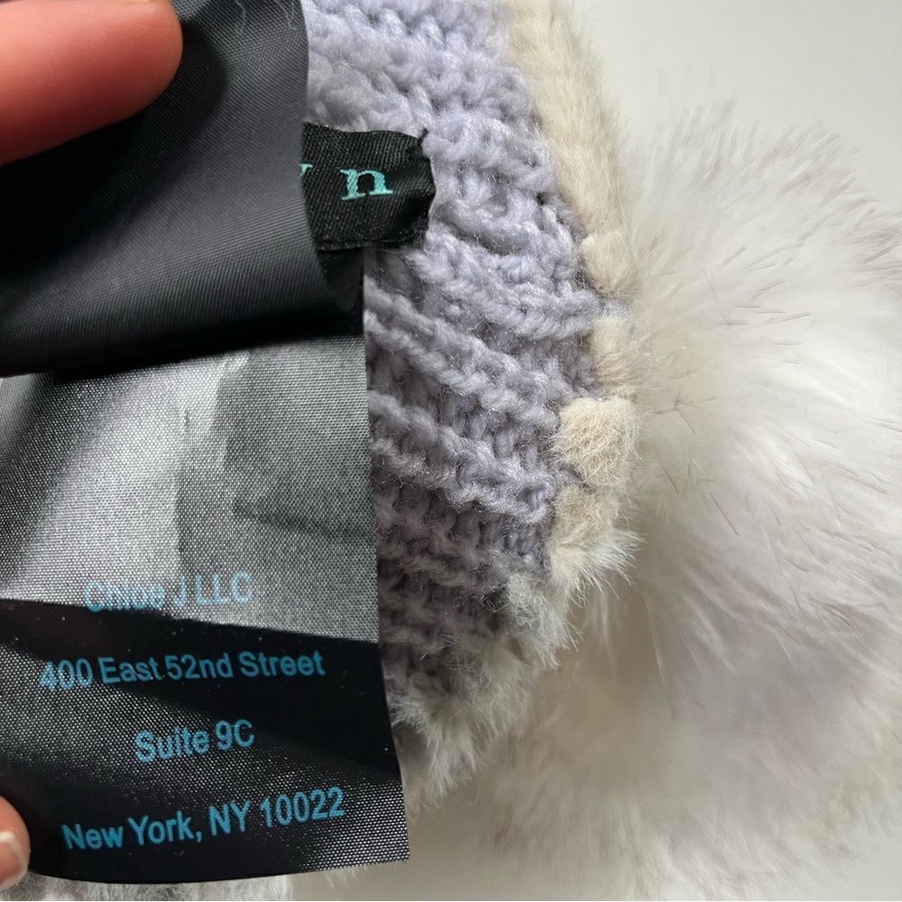 Jocelyn X Terez NY Pineapple Multicolor Knit Faux Fur Hat OS - Picture 6 of 10